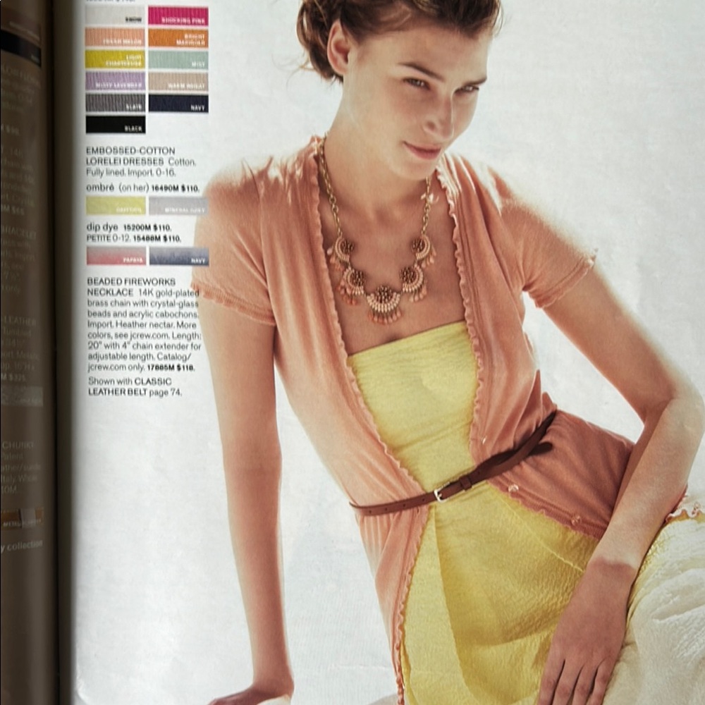 J.Crew Featherweight Cashmere Short Sleeve Cardigan Light Chartreuse - Picture 2 of 8